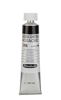 Colore a tempera Schmincke Designers Gouache 120 ml – 788 Nero d'avorio