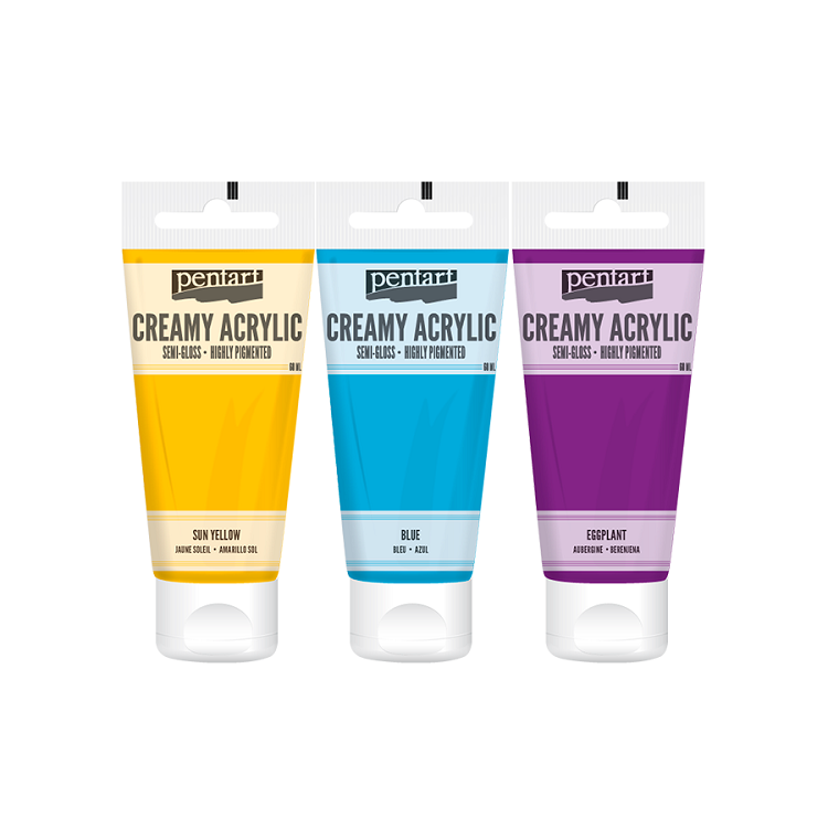 Colore acrilico cremoso semilucido Pentart 60 ml | sceglie tonalità