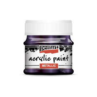Colore acrilico effetto metallico - 50 ml | colori diversi - viola scintillante