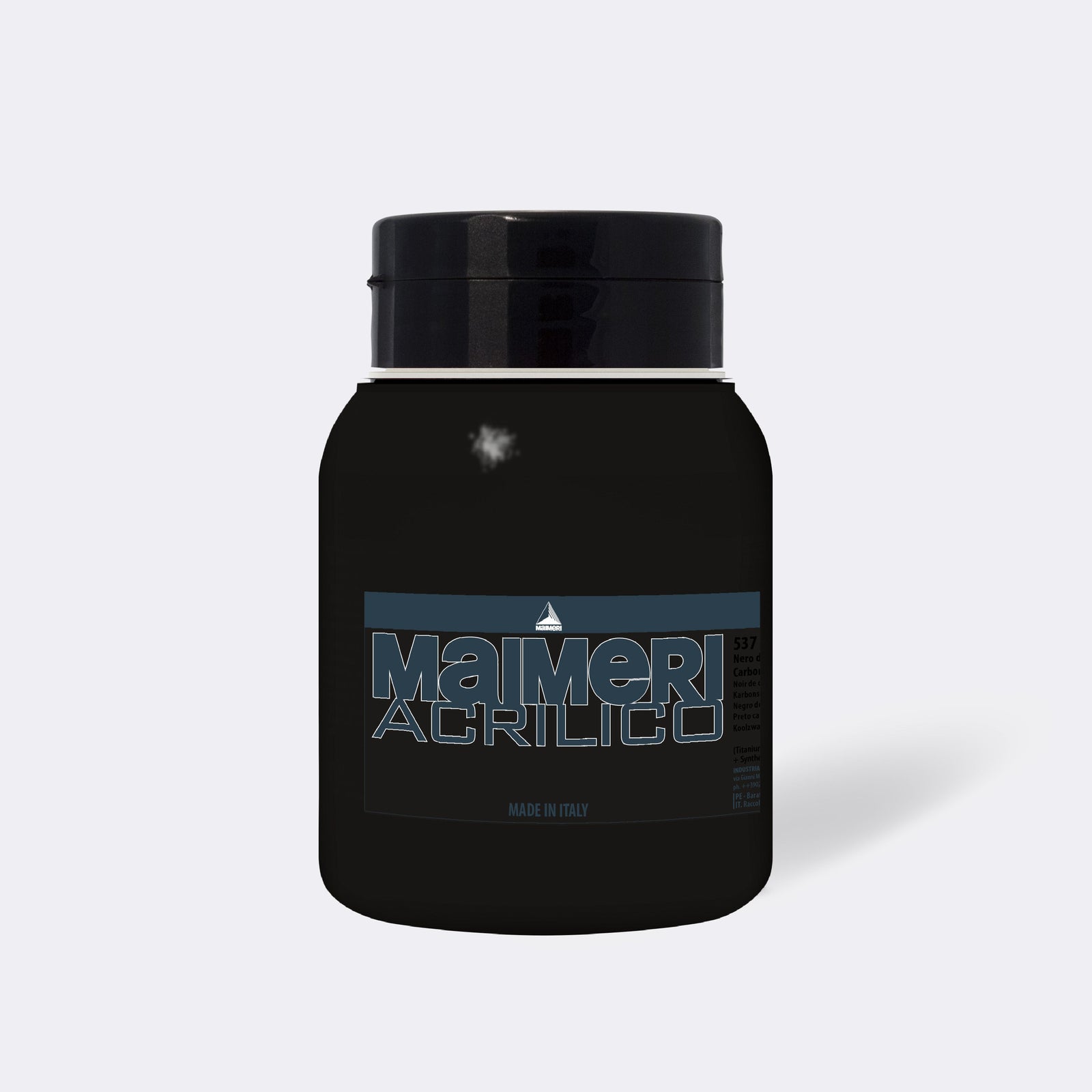 Colore acrilico fine MAIMERI Acrilico 1000 ml – Nero Carbone