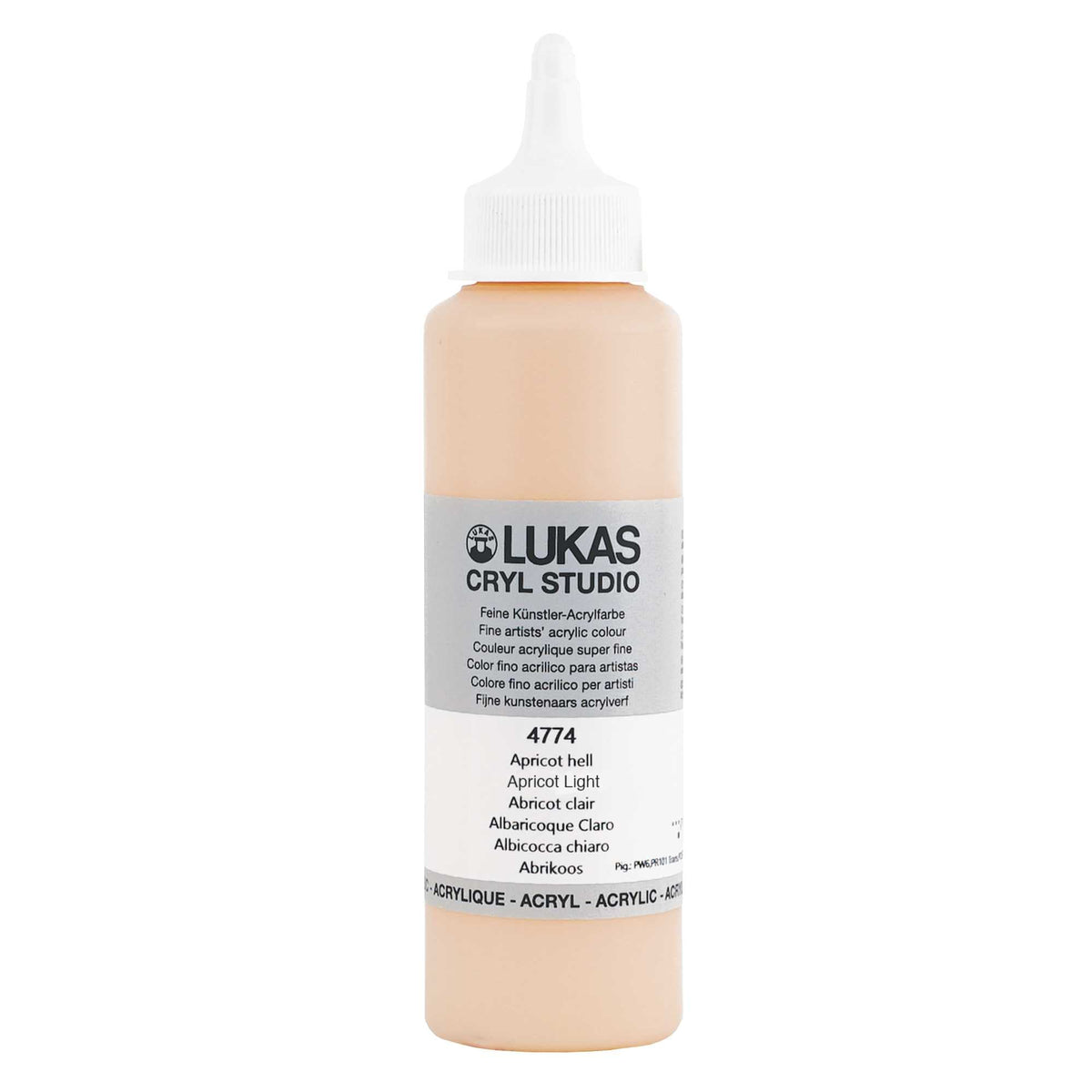 Colore acrilico LUKAS Cryl Studio 250 ml | colori diversi – Albicocca chiaro
