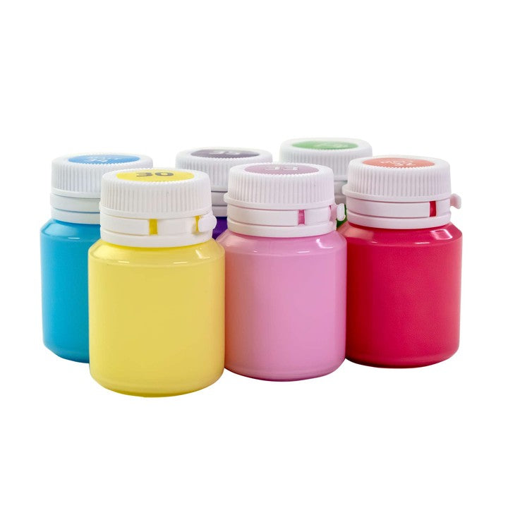 Colori acrilici pastello ROSA TALENT, gamma cromatica 6 pezzi