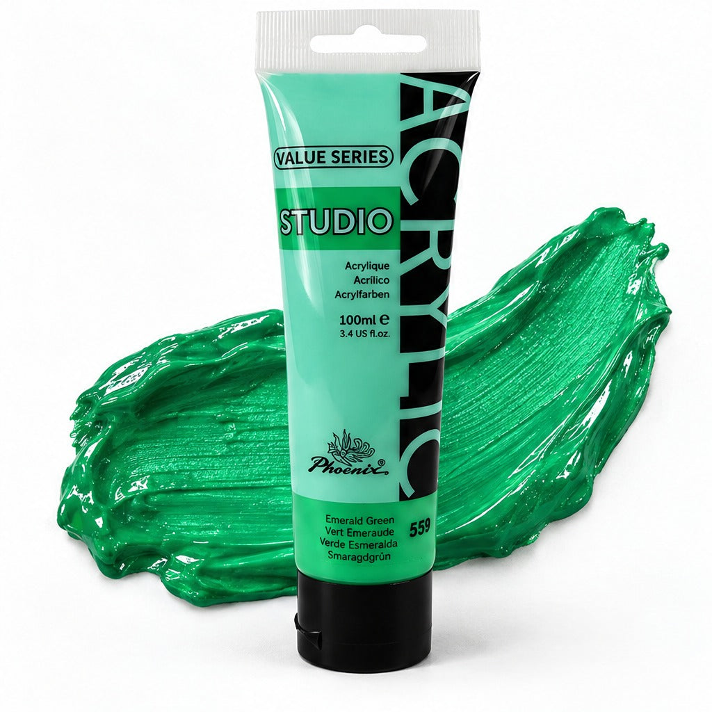 Colore acrilico Phoenix 100 ml – 559 Verde smeraldo