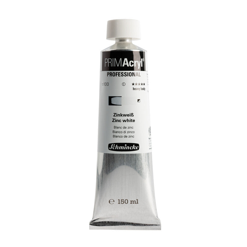 Colore acrilico Schmincke PRIMAcryl Professional 150 ml – 100 Bianco di zinco
