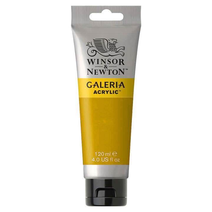 Colore acrilico Winsor & Newton Galeria 120 ml | sceglie tonalità - Giallo Cadmio Medio Imitazione