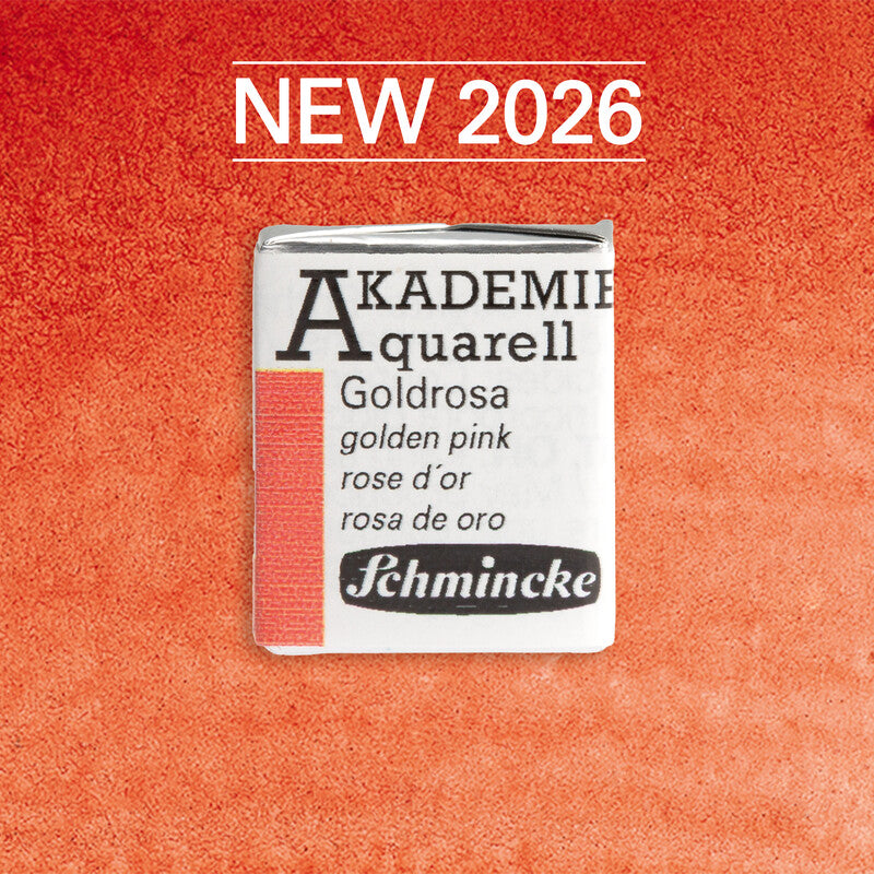 Colore ad acquerello Schmincke AKADEMIE mezzo godet - Golden pink – 305 Rosa dorato