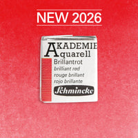 Colore ad acquerello Schmincke AKADEMIE mezzo godet - Golden pink – 337 Rosso brillante