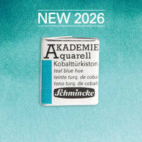 Colore ad acquerello Schmincke AKADEMIE mezzo godet - Golden pink – 505 Blu ottanio