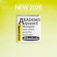 Colore ad acquerello Schmincke AKADEMIE mezzo godet - Golden pink – 950 Giallo neon