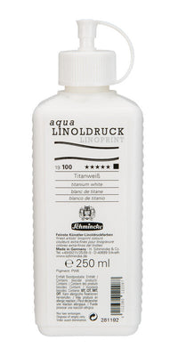 Colore per linoleografia Schmincke aqua-LINOPRINT 250 ml – 100 Bianco titanio