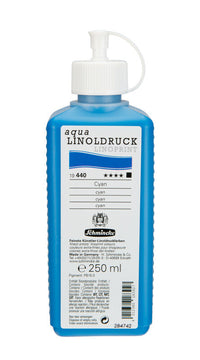 Colore per linoleografia Schmincke aqua-LINOPRINT 250 ml – 440 Ciano