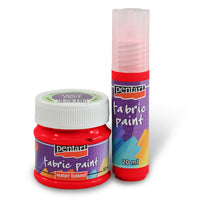 Colore per tessuti - 50 ml | colori diversi - rosso