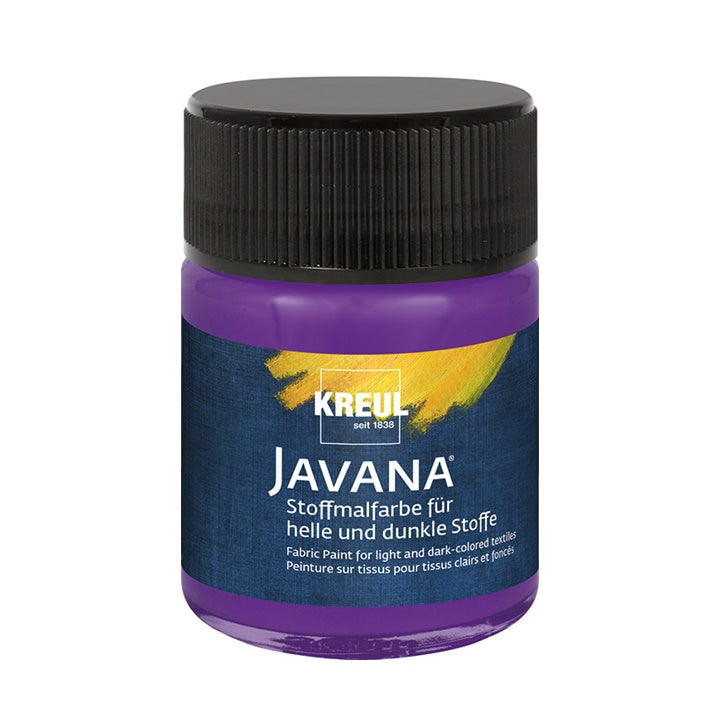 Colore per tessuti chiari e scuri JAVANA 50 ml | colori diversi