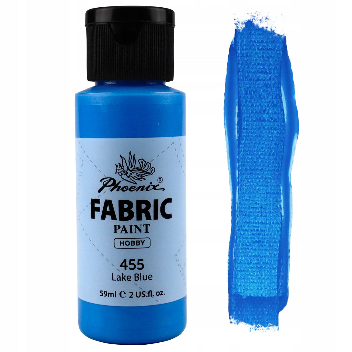 Colore per tessuti Phoenix blu lago 59 ml (Lake Blue 455)