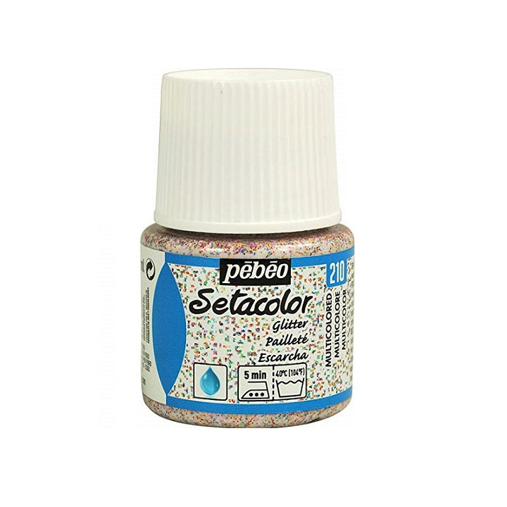 Colore per tessuto Pebeo Setacolor Glitter 45 ml | colori diversi