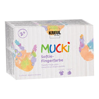 Colori a dita per bambini pastello MUCKI / set 6 x 150 ml — immagine 4