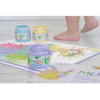 Colori a dita per bambini pastello MUCKI / set 6 x 150 ml — immagine 2