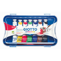 Colori a tempera GIOTTO Extra Fine in tubetti con pennello – 7 pz
