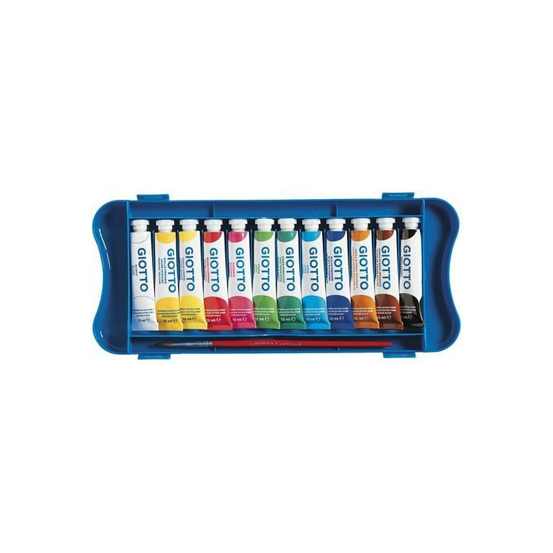 Colori a tempera GIOTTO Extra Fine in tubetti con pennello