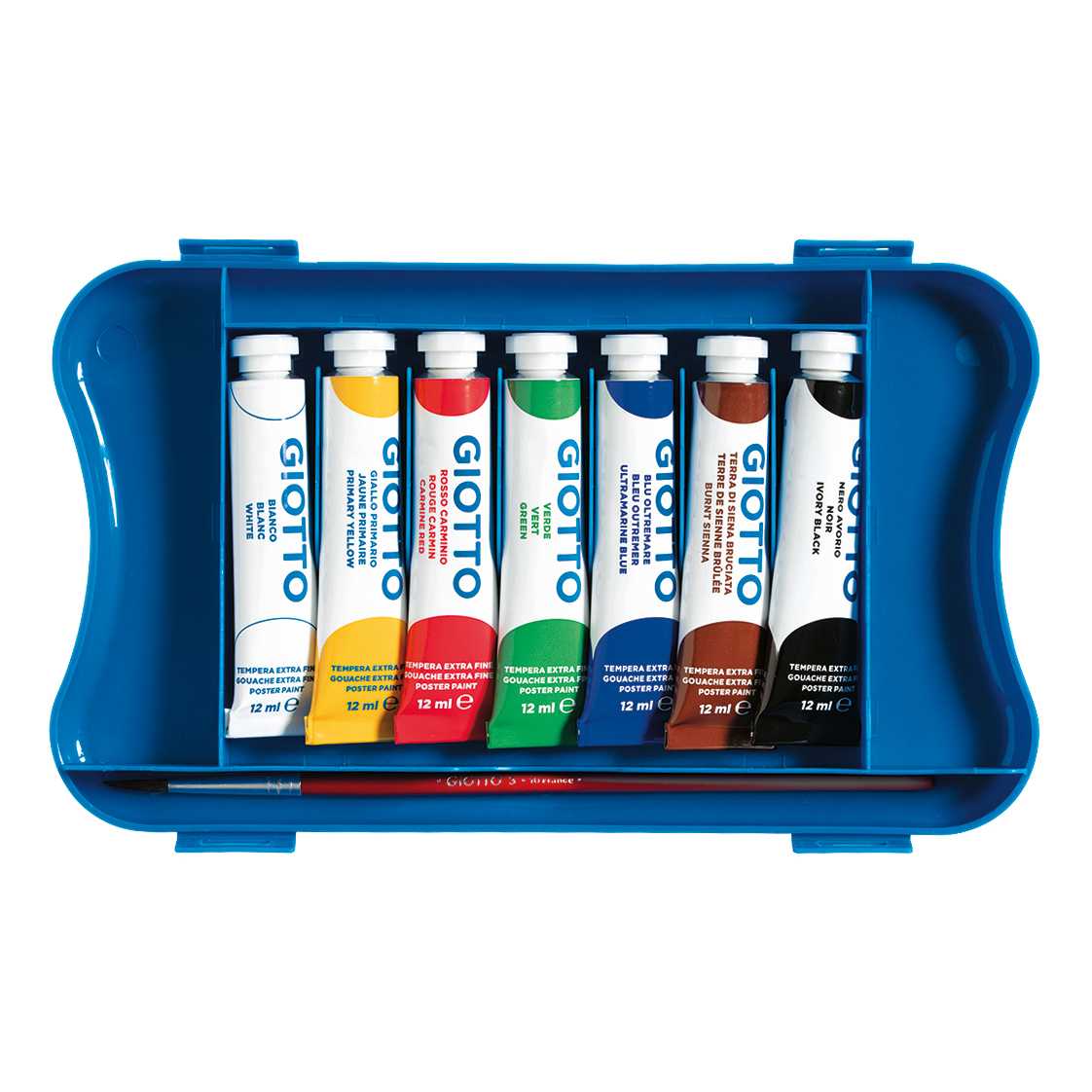 Colori a tempera GIOTTO Extra Fine in tubetti con pennello