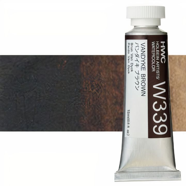 Colori ad acquarello professionali Holbein Artists 15 ml | tonalità marroni — immagine 11