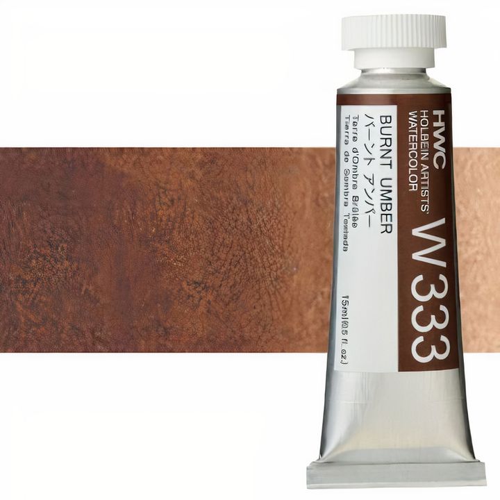 Colori ad acquarello professionali Holbein Artists 15 ml | tonalità marroni — immagine 7