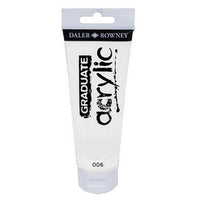 Colori acrilici Daler-Rowney GRADUATE 120 ml | sceglie tonalità - 006 Bianco di miscelazione
