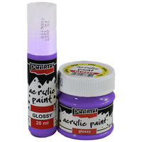 Colori acrilici lucidi 20ml | colori diversi - violacciocca