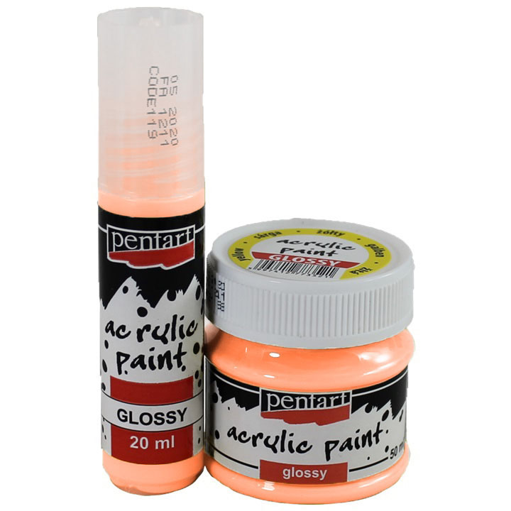 Colori acrilici lucidi 20ml | colori diversi - salmone