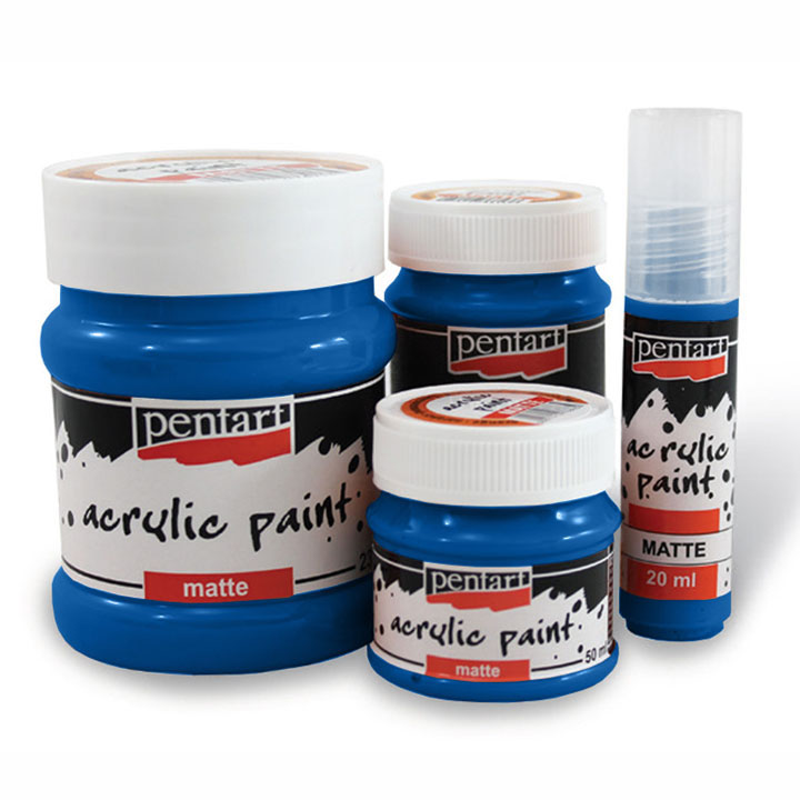 Colori acrilici opachi - 230 ml | colori diversi - blu scuro