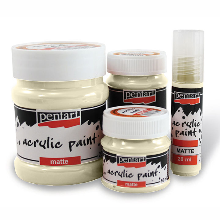 Colori acrilici opachi - 230 ml | colori diversi - avorio