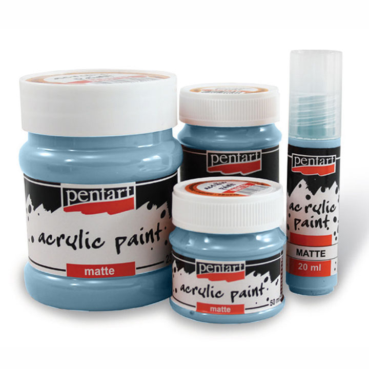 Colori acrilici opachi - 230 ml | colori diversi - blu country