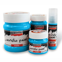 Colori acrilici opachi - 230 ml | colori diversi - azzurro