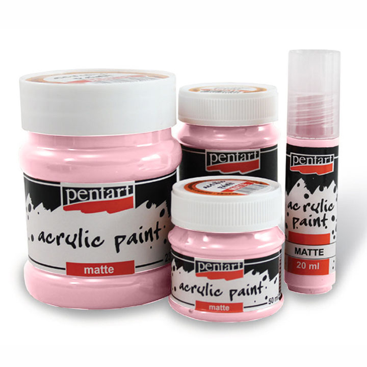 Colori acrilici opachi - 230 ml | colori diversi - rosa