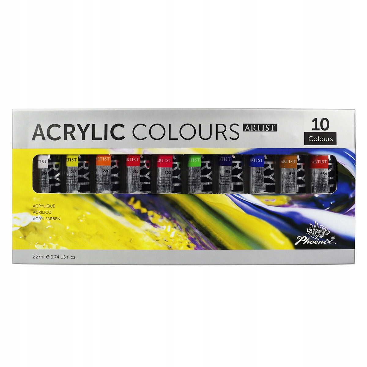 Colori acrilici Phoenix Artist 10 x 22 ml
