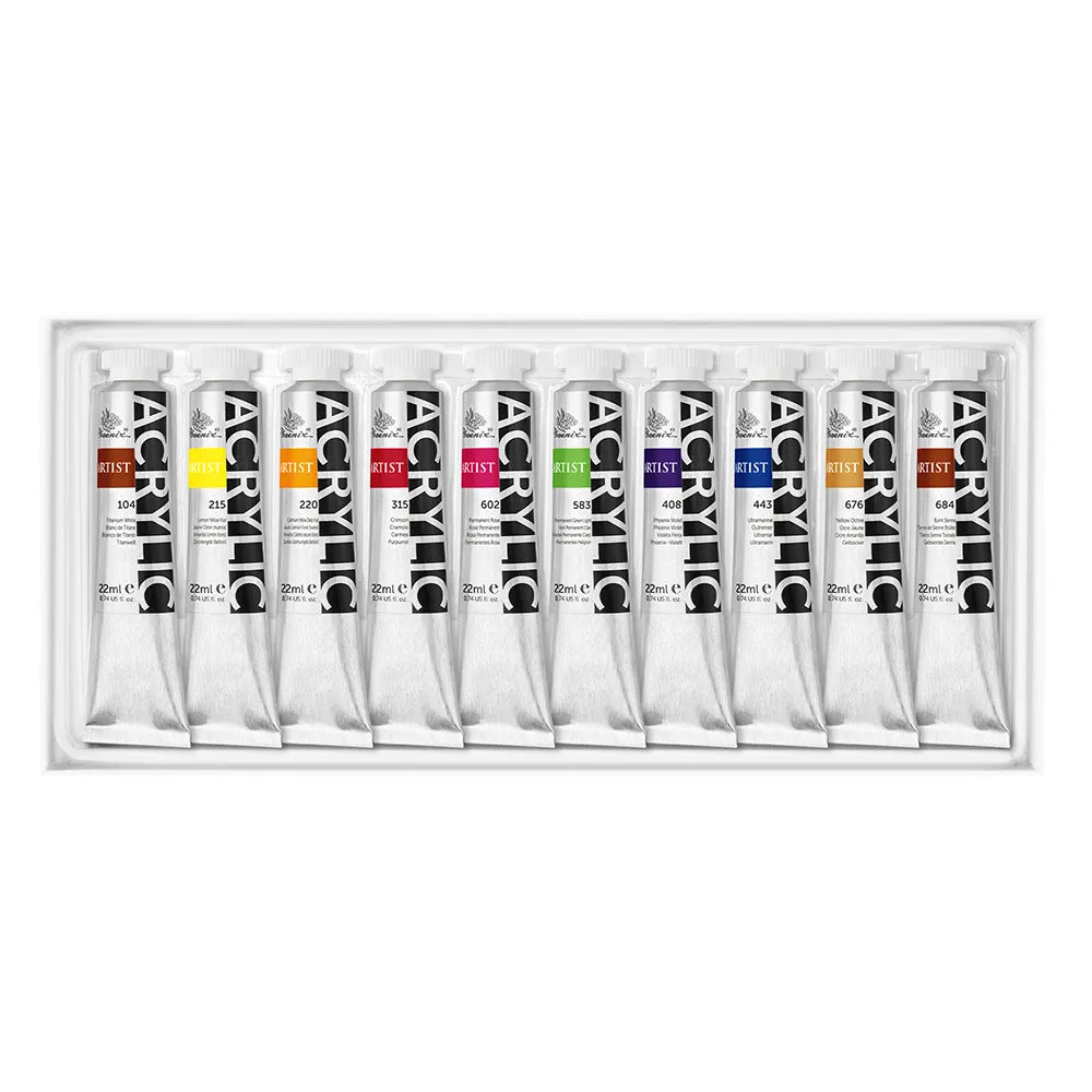 Colori acrilici Phoenix Artist 10 x 22 ml