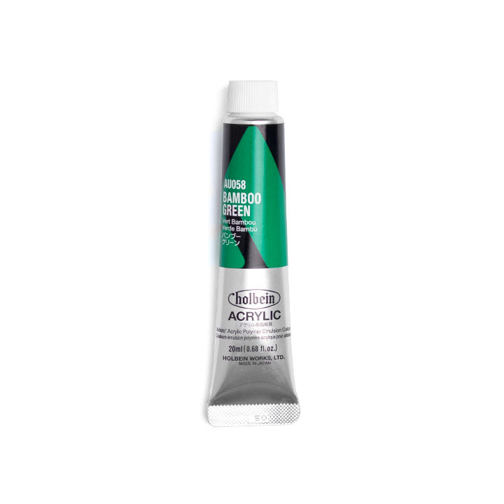 Colori acrilici professionali Heavy Body - Holbein - sfumature verdi | colori diversi