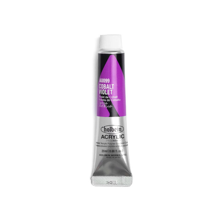 Colori acrilici professionali Heavy Body - Holbein - sfumature viola | colori diversi