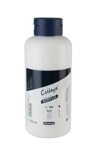 Colori acrilici Schmincke College Acrylic 750 ml – 100 Bianco