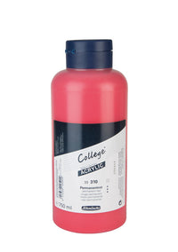 Colori acrilici Schmincke College Acrylic 750 ml – 310 Rosso permanente