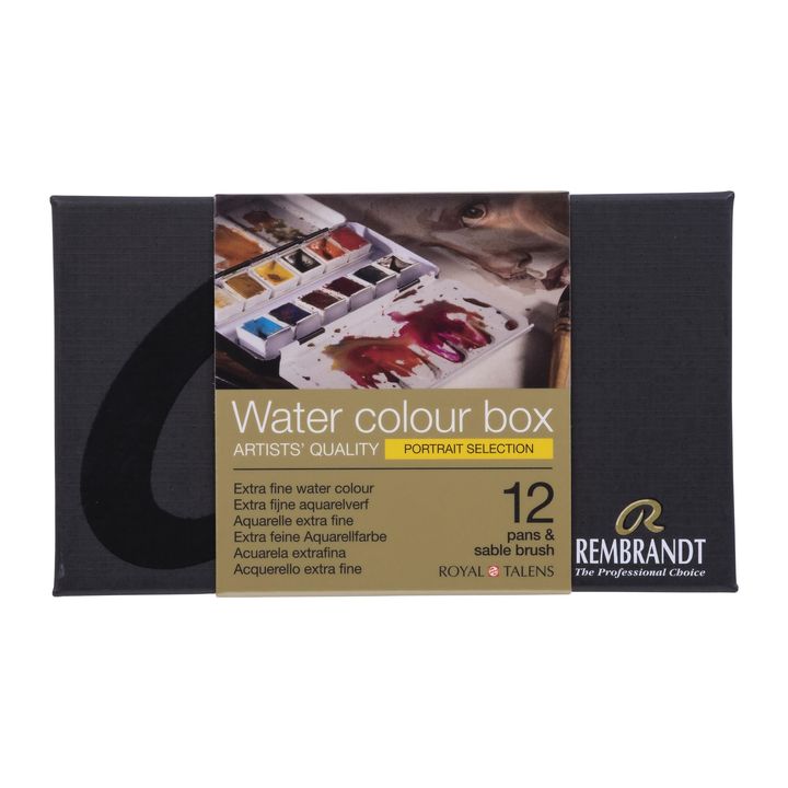 Colori ad acquarello per ritratto di Rembrandt - 12 contenitori