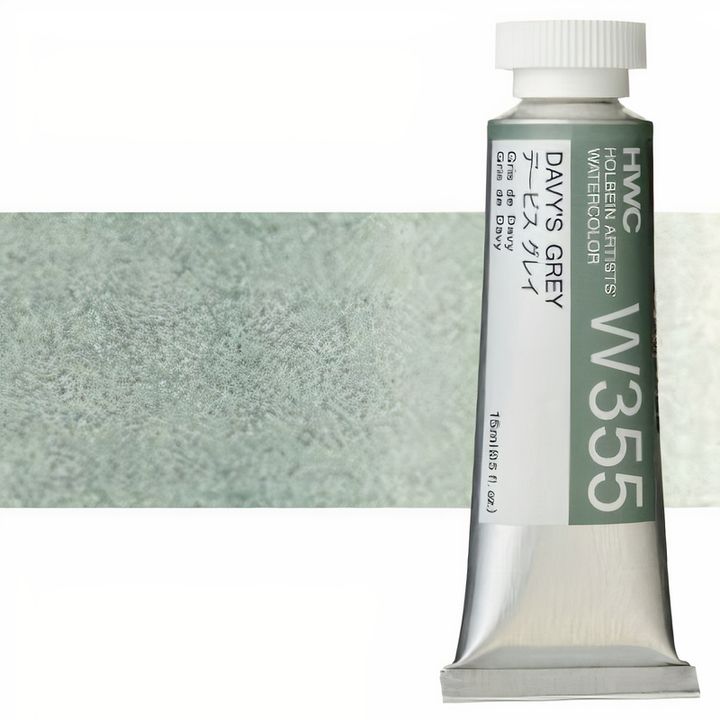 Colori ad acquarello professionali Holbein Artists 15 ml | tonalità bianche e nere — immagine 8