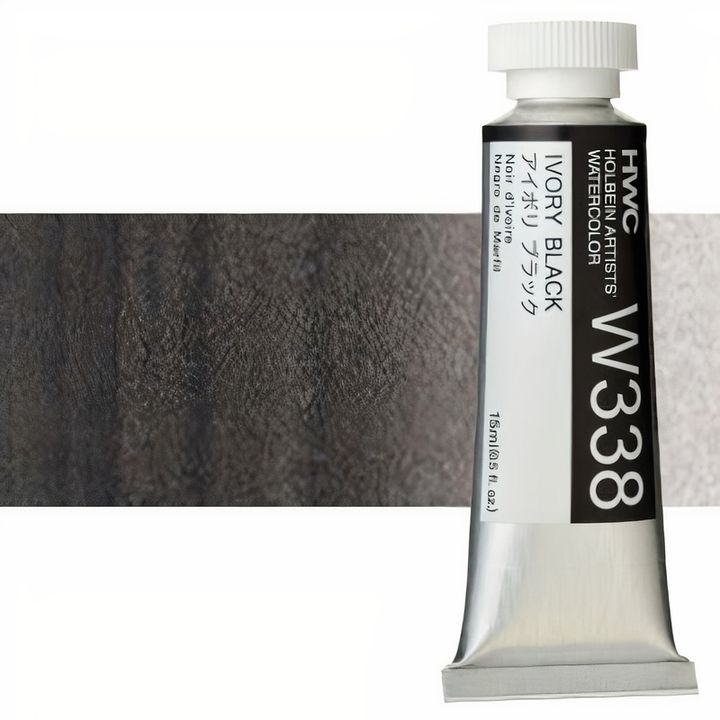 Colori ad acquarello professionali Holbein Artists 15 ml | tonalità bianche e nere — immagine 4