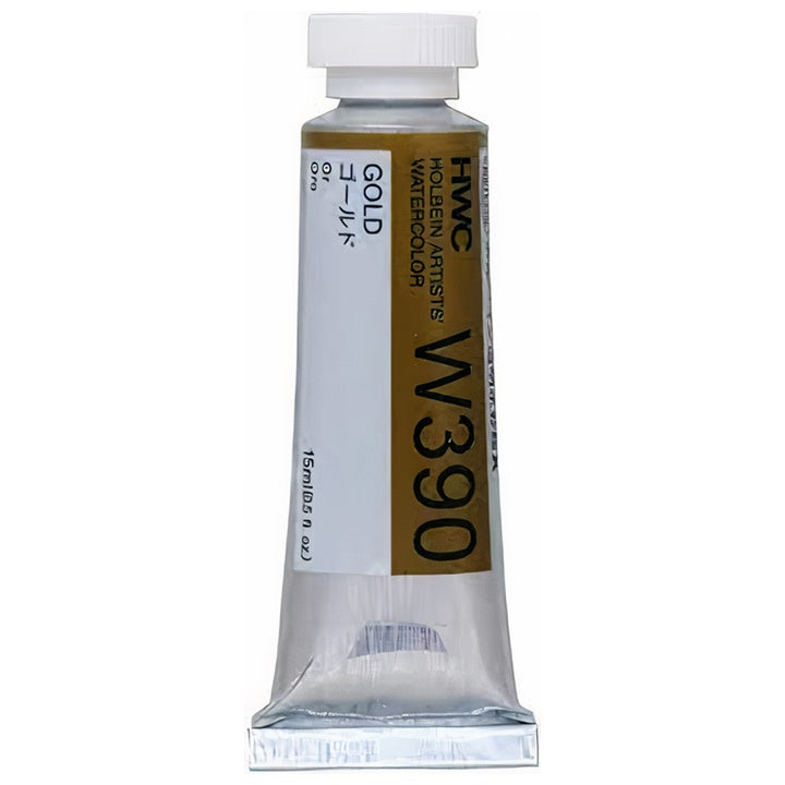 Colori ad acquarello professionali Holbein Artists 15 ml | oro e argento — immagine 3