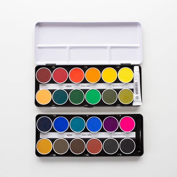 Colori ad acquerello Cake Colors Opaque - Holbein | vari set