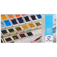 Colori ad acquerello in una scatola di metallo Van Gogh | scegli un set