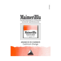 Colori ad acquerello MAIMERI Blu – mezzo godet 1,5 ml – Arancio di cadmio