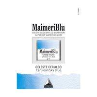 Colori ad acquerello MAIMERI Blu – mezzo godet 1,5 ml – Blu ceruleo cielo