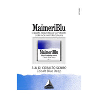 Colori ad acquerello MAIMERI Blu – mezzo godet 1,5 ml – Blu cobalto scuro