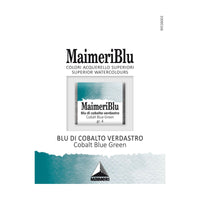 Colori ad acquerello MAIMERI Blu – mezzo godet 1,5 ml – Blu cobalto verde